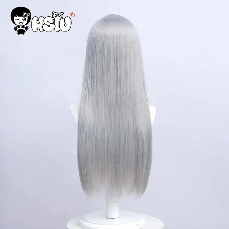 Suigintou Косплей Парик Аниме Rozen Maiden Косплей HSIU 65 см Длинные серебряные волосы Синтетический парик + шапочка для парика Mercury Lampe Косплей Парик