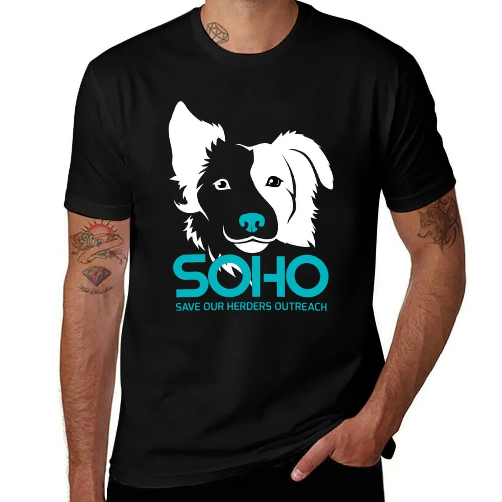 

SOHO Logo for dark backgrounds T-Shirt t shirts for man cotton soft anime t shirts for man t shirt man T-shirt