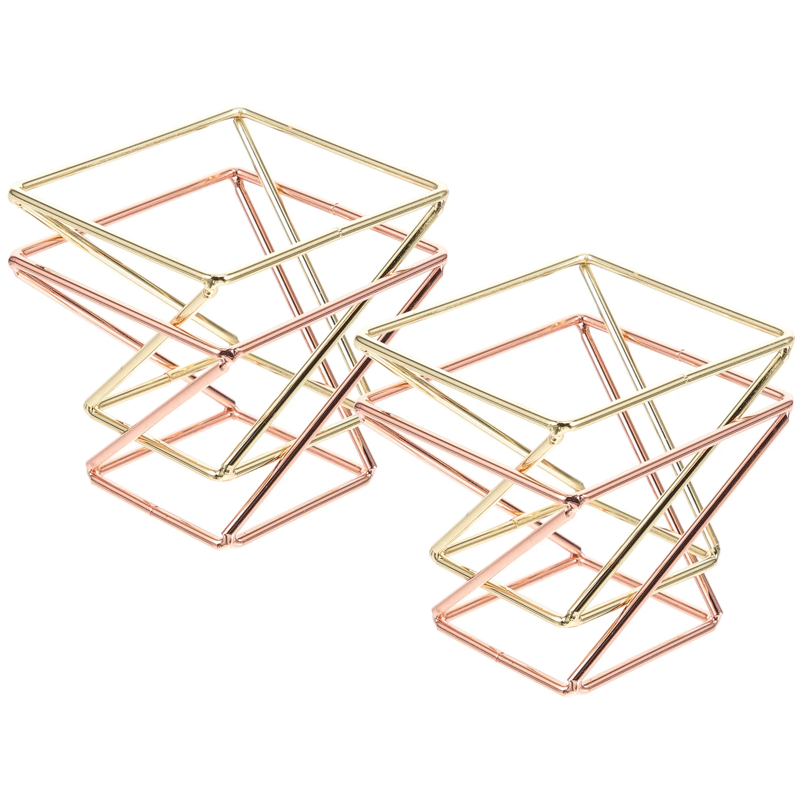 

4 Pcs Makeup Sponge Holder Rose Gold Powder Puff Rack Carbon Steel Beauty Egg Case Travel Drying Storage Container Foundation
