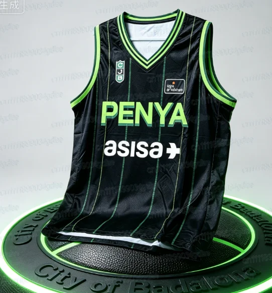 2026_27 Joventut Badalona Unisex Basketball-Trikot Weste Herren Damen Ärmellose Weste Street Basketball-Trikot Familien-Set – Detail 3
