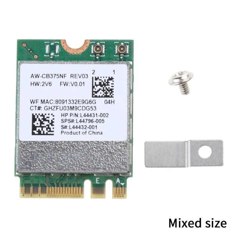Половина Mini PCI-E-сетевая карта 2.4 1200M WLAN WIFI CARD RTL8822CE 802.11AC