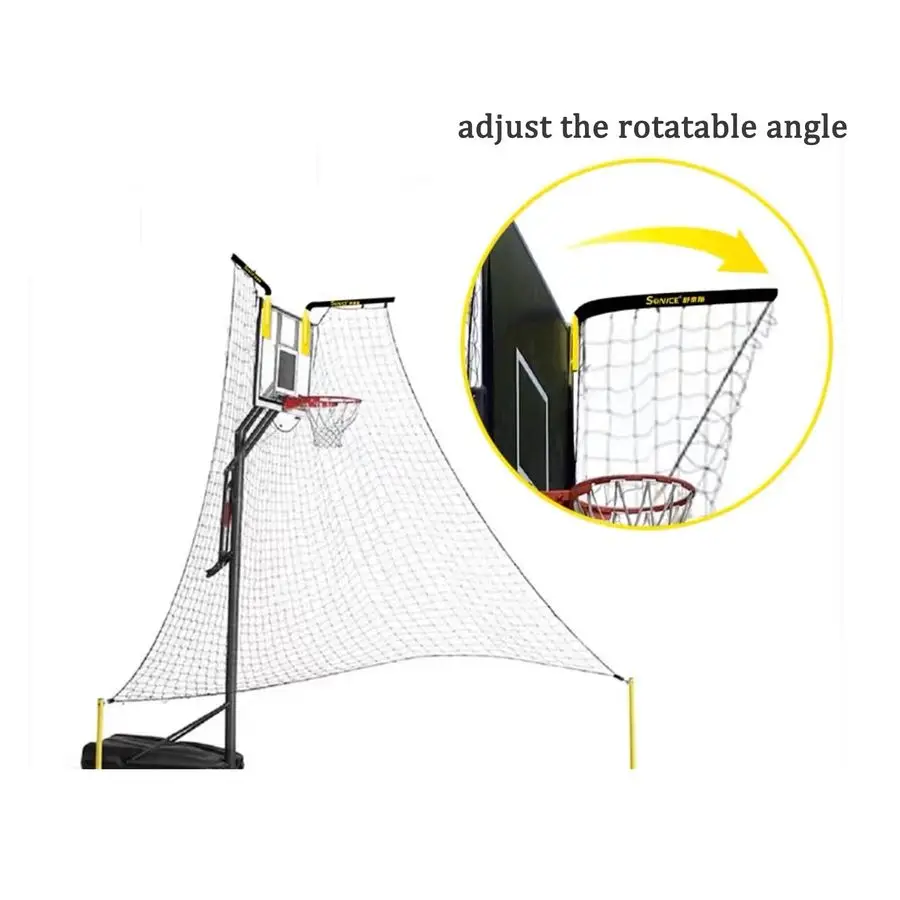 شبكة إرجاع كرة السلة RebounderRotating، مرفق إرجاع كرة السلة للأماكن الخارجية #3