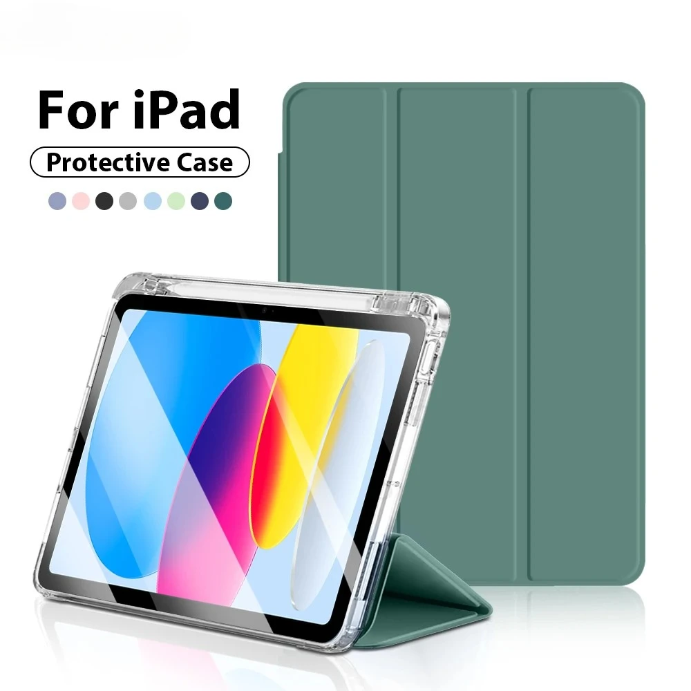 

Чехол для iPad A16 2025 Air 11 M3 M2 5 4 Pro 13 11-го поколения M5 M4 12.9 10 9 9-го 10-го поколения Mini 6 7, акриловый защитный чехол-футляр