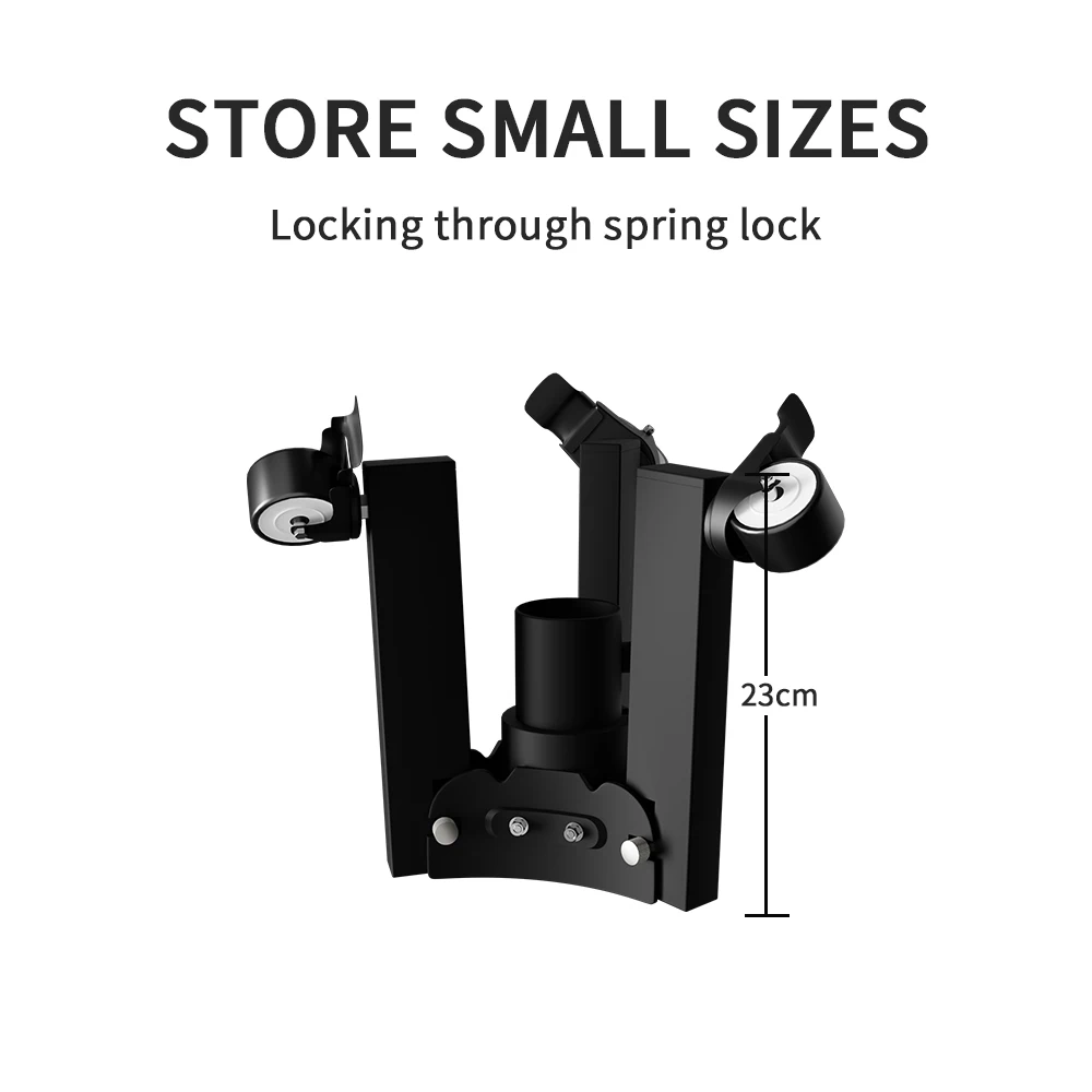 Metal Tripod Light Stand Floor-Mounted Pulley Movement Foldable Photography Fill Spot Light Softbox Photo Studio Wheels Base