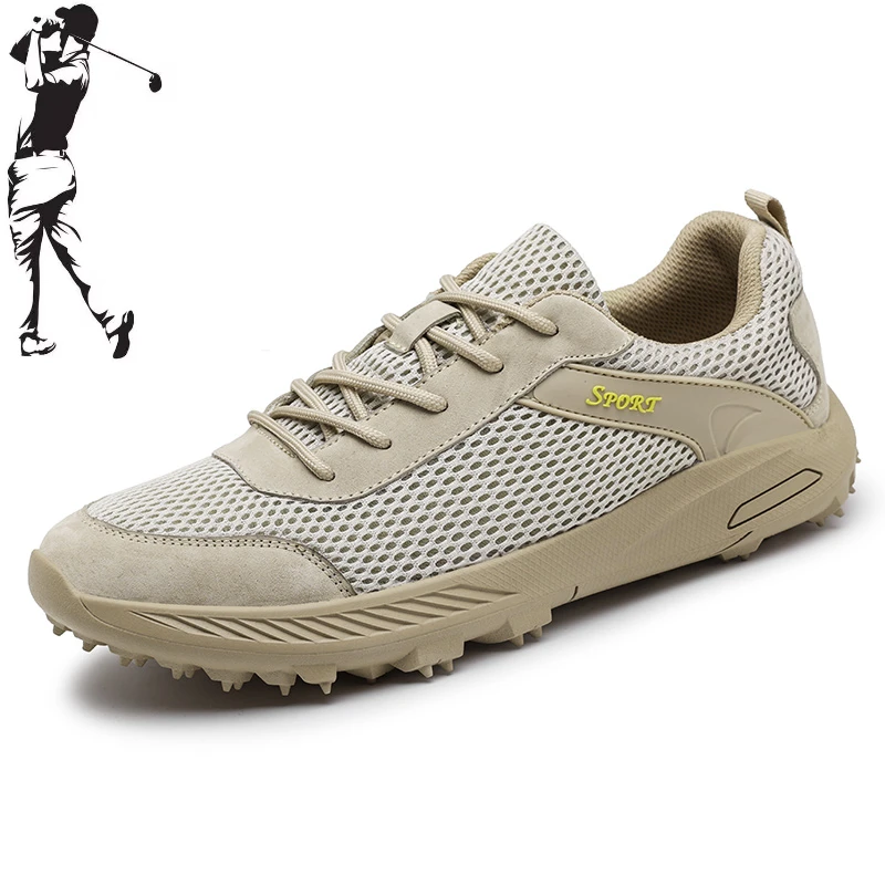 Herren Golfs chuhe Mesh atmungsaktive Freizeit schuhe Herren Outdoor dingless bequeme Golf Wanderschuhe Größe 38-46