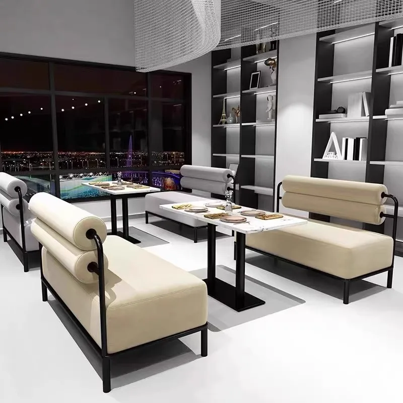 

Internet celebrity milk tea dessert shop cafe booth sofa dining bar restaurant clear bar western restaurant leisure area