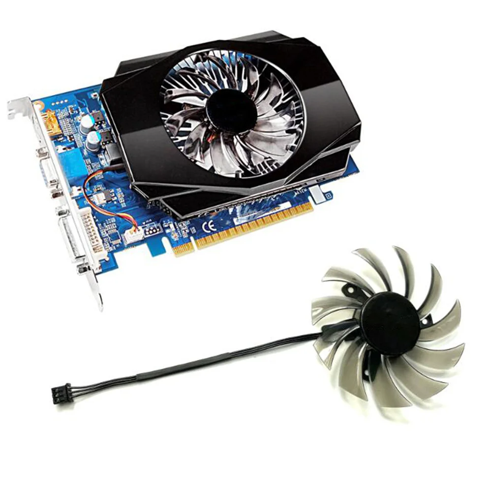 

New Graphics Card Cooling Fan for Gigabyte GV-N730/ GV-N630/ GV-N610/ GV-R575/GV-R557 Upgrade Parts Accessories