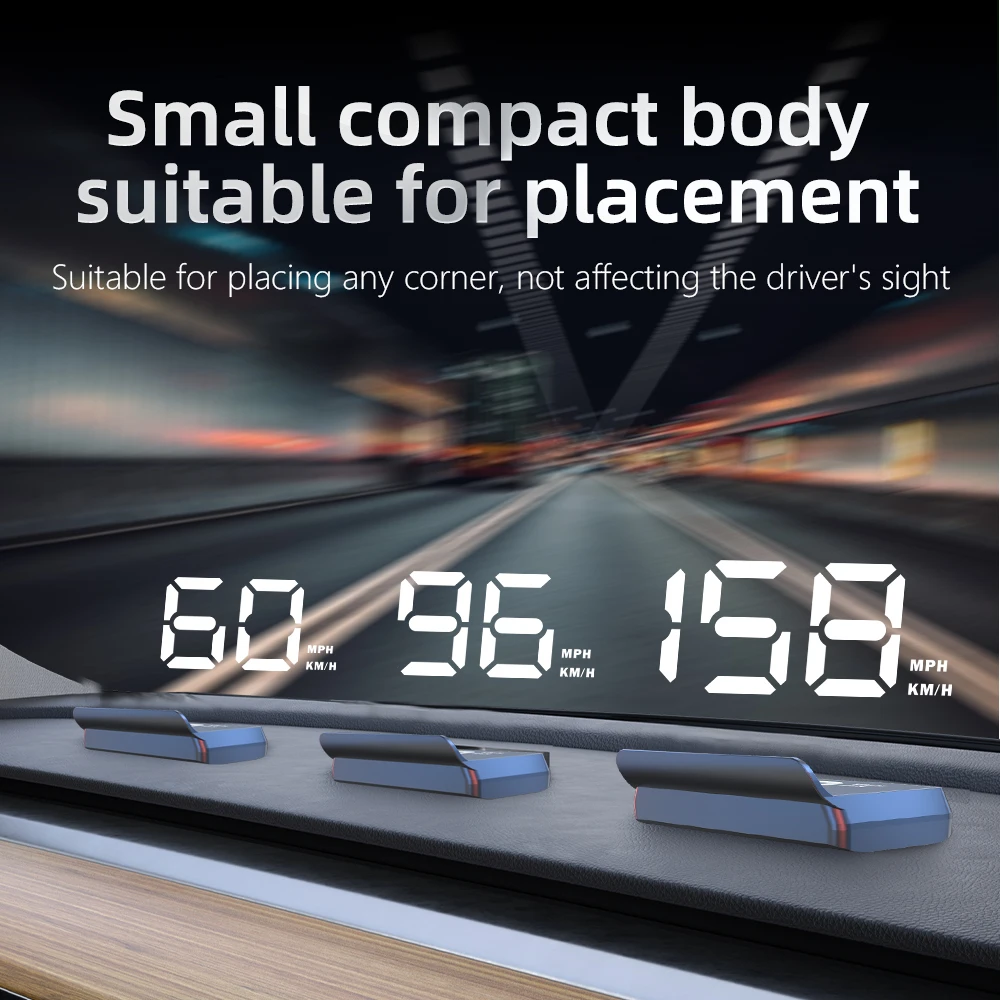 GPS Head-Up Display Auto Electronics HUD Projector Digital Display for All Car Speedometer Accessories KMH/MPH Car Accessories view 4