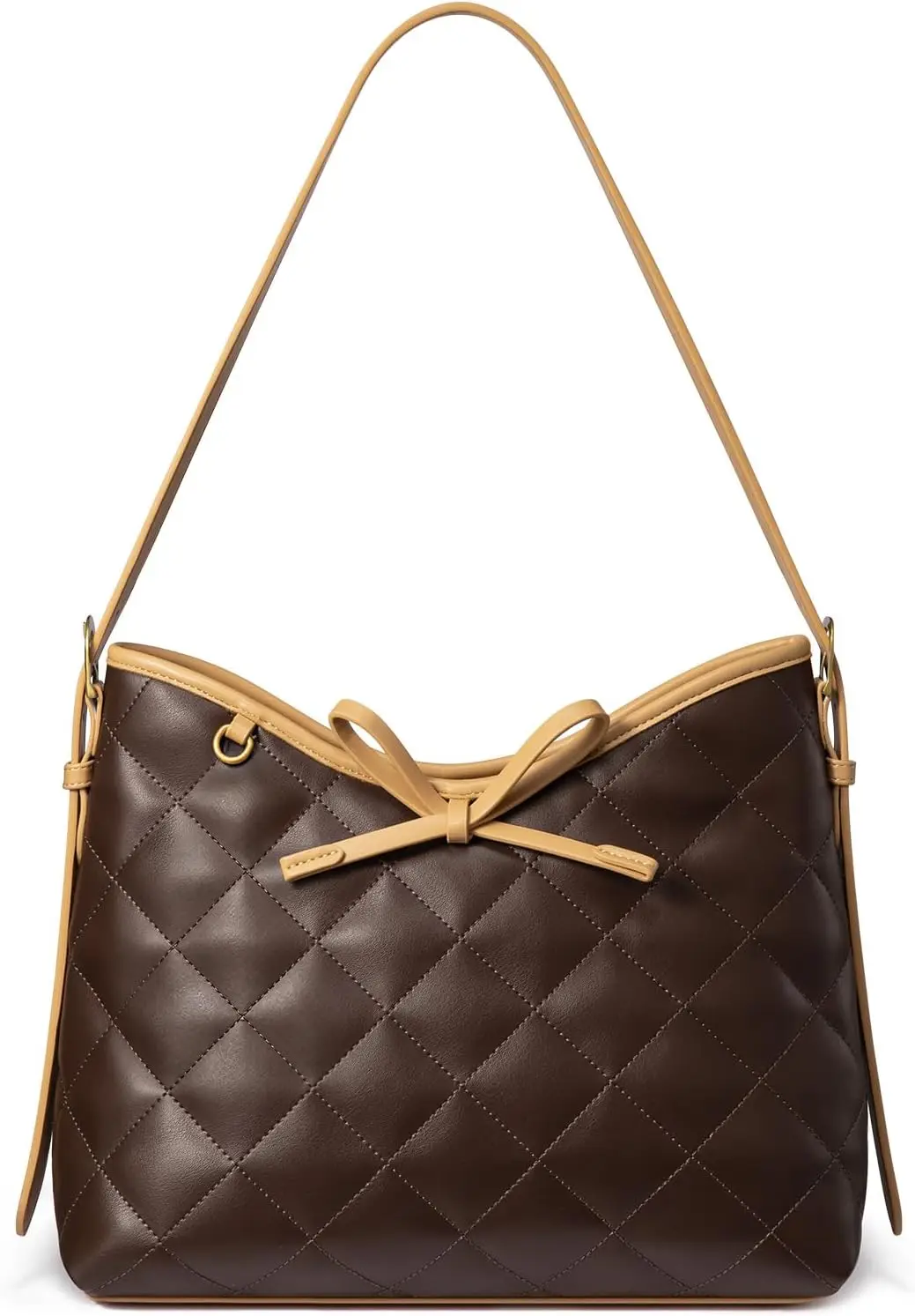 

Purses for Women Soft Leather Hobo Handbags Quilted Crossbody Bag Designer Carteras Para Mujer Bucket Purse