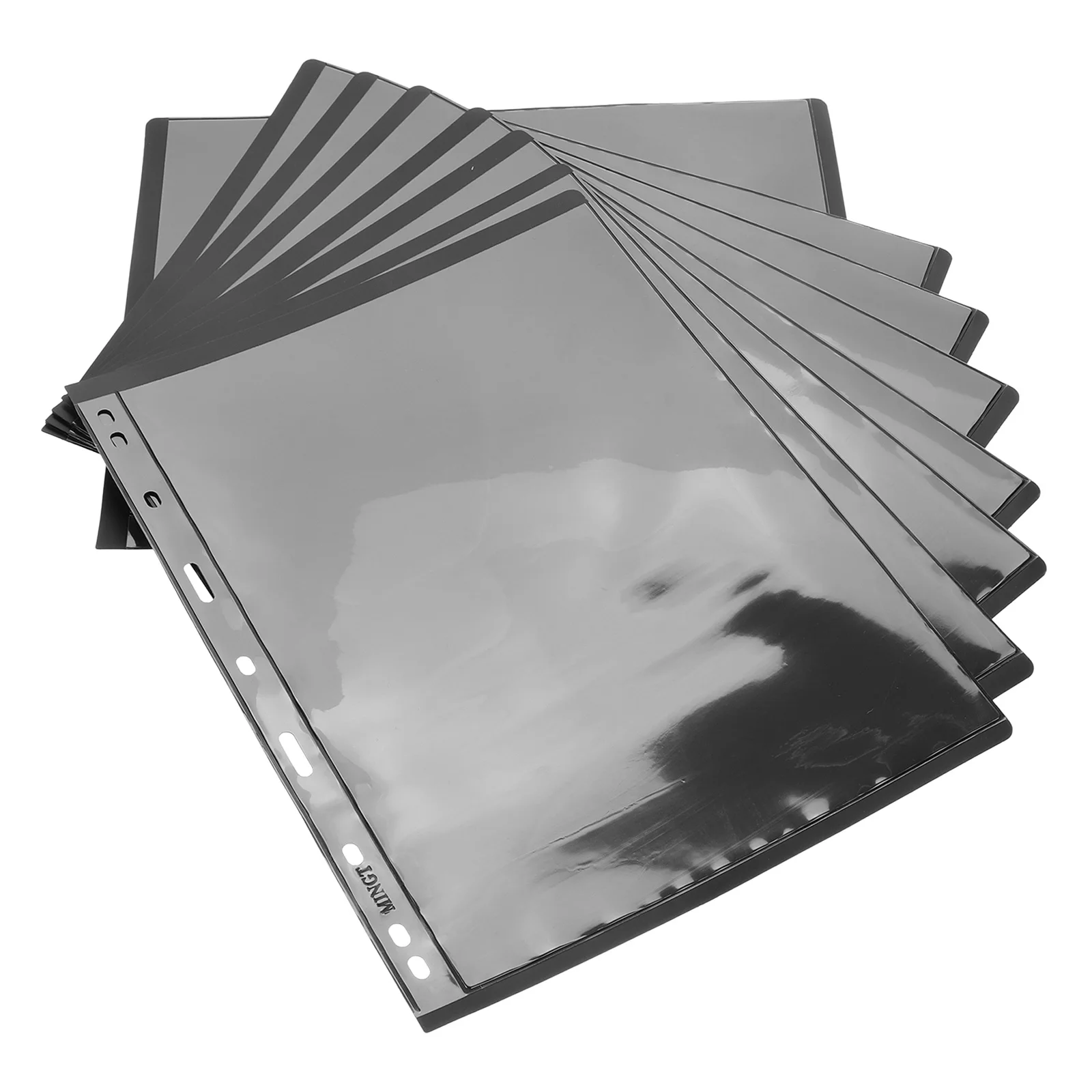 

10pcs Album Black Background Pages Postage Storage Paper Stamps Collecting Supplies Loose Leaf Postcard Holder
