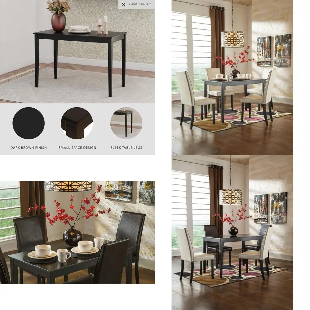 

Elegant Black Rectangular Dining Table
