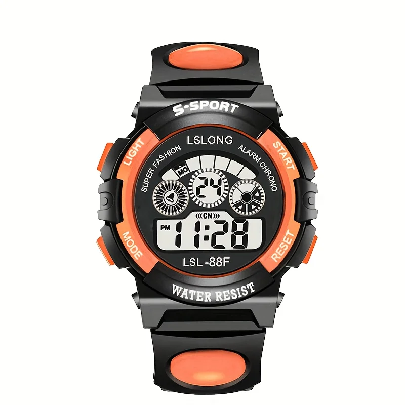 Mode Casual Lichtgevende Waterdichte Drop-Proof Elektronisch Horloge Voor Jongens En Meisjes, Outdoor Sport Party Kerst Verjaardagscadeaus