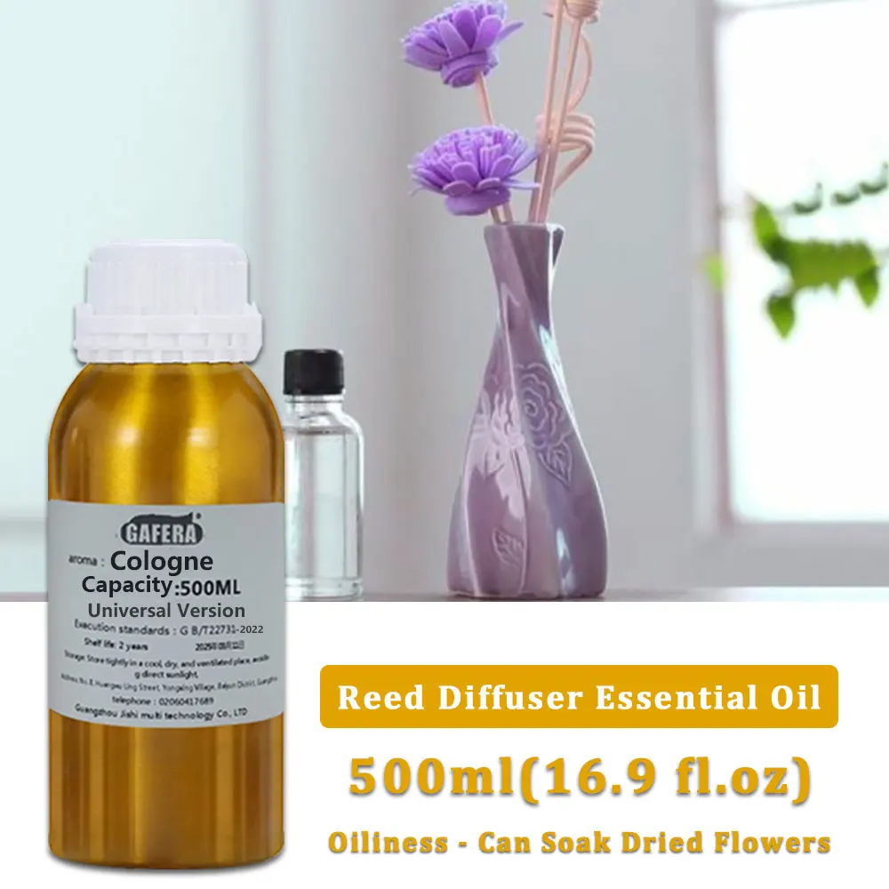 GAFERA 500ml(16.9 fl.oz) Shangri-La Essential Oil -Hotel Diffuser Replenish Aroma Oil For Reed Diffuser & Flameless Aromatherapy