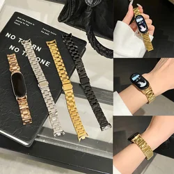 Stainless Steel Gold Strap for Xiaomi Mi Band 9 8 7 6 5 4 Metal Smart Watch Watchbands Bracelets for Miband 6 Correa Accessories