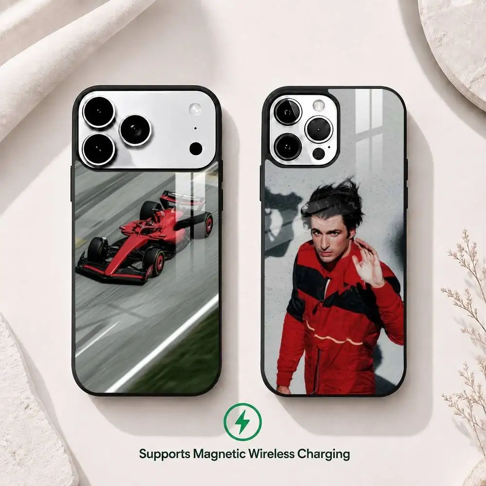 Top racer Carlos Sainz  Phone Case For iPhone17,16,15,14,13,12,11 Plus,Pro Supports Magnetic Wireless Charging