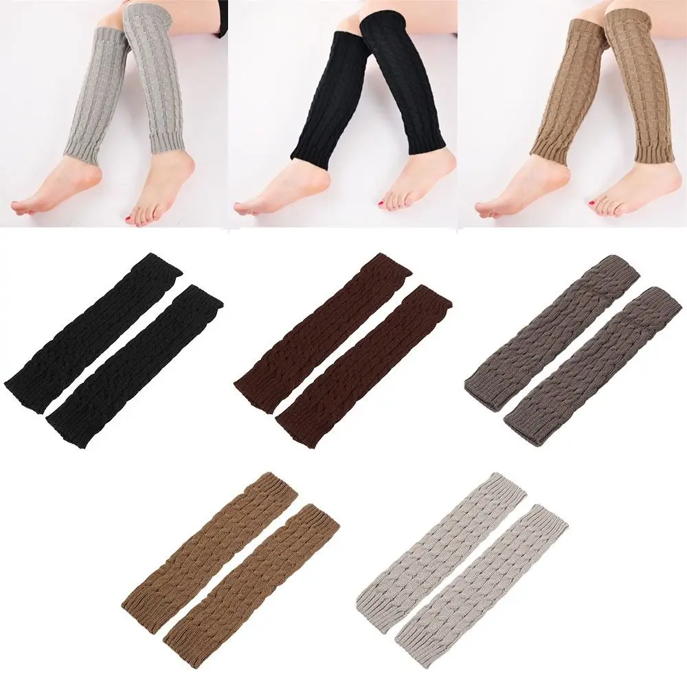 Leggings Boot Cover Leg Support Warmers Leg Socks Womens Winter Warm Socks Knit Cable Warm Sock Long Crochet Knitted Sock