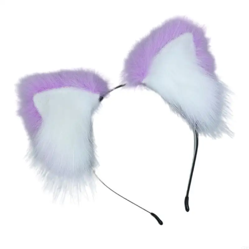 C71F Đa Năng Đảng Mũ Trùm Đầu Co Giãn Lông Thú Giả Mũ Trùm Đầu Bé Gái Cosplay Mũ Trụ Cho Các Bữa Tiệc Trang Phục Và Sử Dụng Hàng