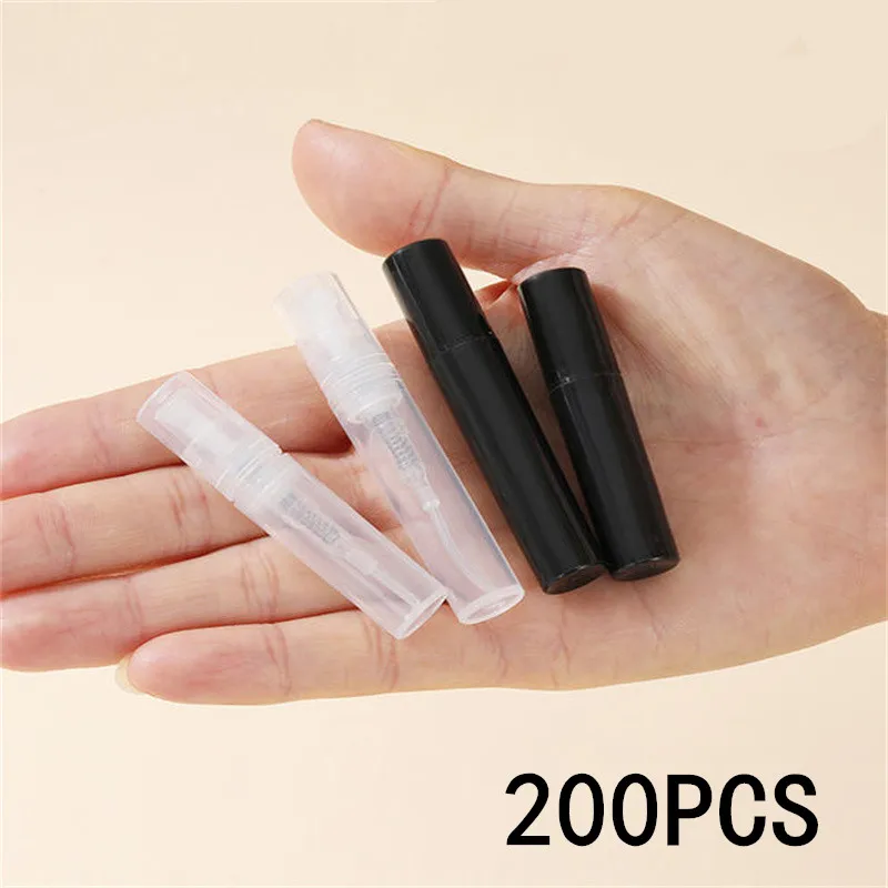 バルクパック-5-10-100-200-個透明プラスチックスプレーボトル-2ml-3ml-5ml-サンプル試験管ポータブル薄型-pet-バイアル香水アトマイザー