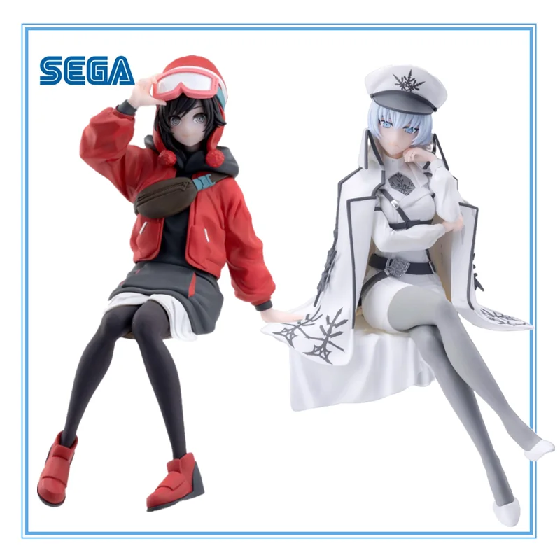 SEGA Original RWBY Ruby Rose Weiss Schnee Anime character Model ornament Collection Figure Kids toy Christmas birthday gift