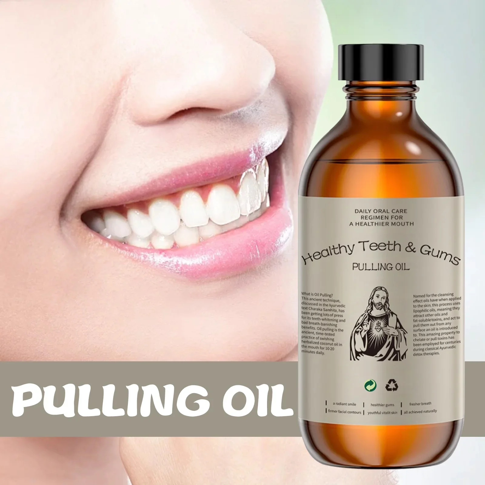 

Масло для вытягивания кокосов, жидкость для полоскания рта, инструмент для отбеливания зубов без спирта, чистка полости рта, свежее средство для удаления запаха полости рта, средства по уходу