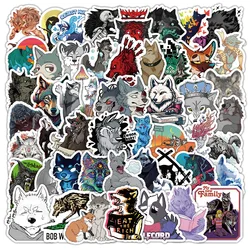 2024 New Wild Wolf Sticker Animal Cartoon Mobile Phone iPad Computer Desk Luggage Helmet Guitar Car Toy Wall Sticker Decoration