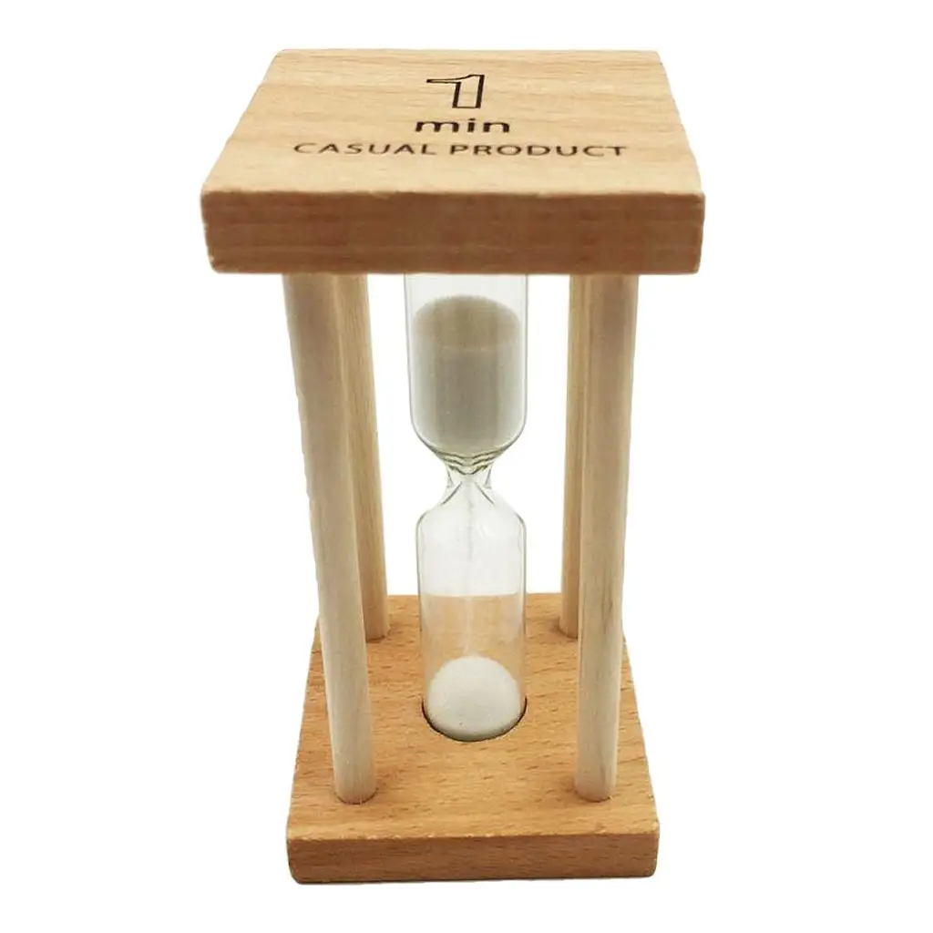 1 Minute Wooden glass Hourglass glass for Classroom Teaching