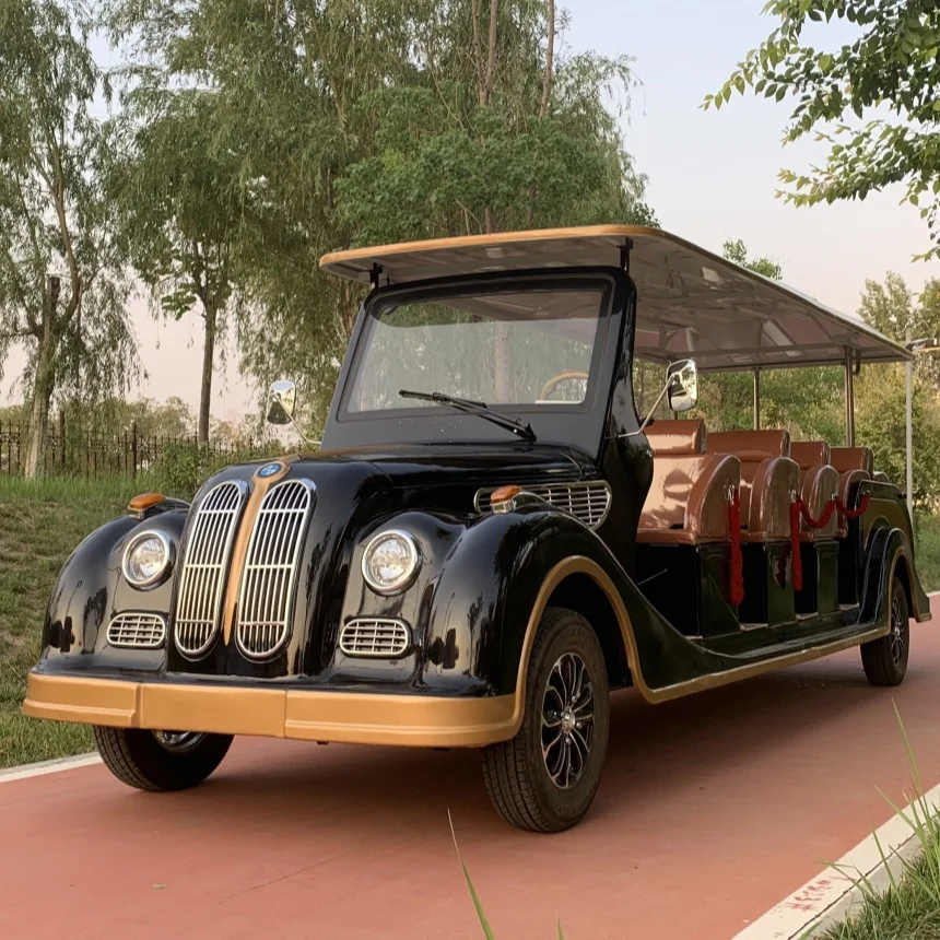 5/8/11/14-Seater Electric Golf Cart Electric Vintage Classic Car Suitable Achieve A Smooth Ride Electric Vintage Classic Car