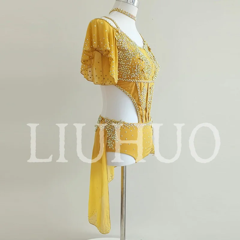 LIUHUO Lyrical Dancing Dress for Performance Color Pole Skirt Factory Customize