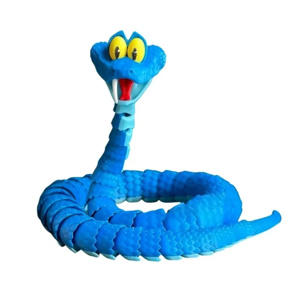Zootropolis Gary 3D Action Figure Snake Toys Creative Stress Relief Anime Figures Moveable Rotation Desktop Ornament Gift