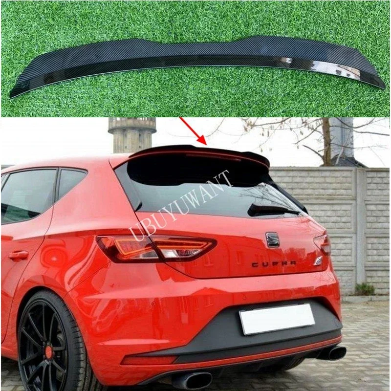 Rear Roof Lip Spoiler For Seat LEON 1P 5F MK3 ABS Car Tail Wing Decoration For ST Cupra TGI / FR Hatchback Universal Spoiler