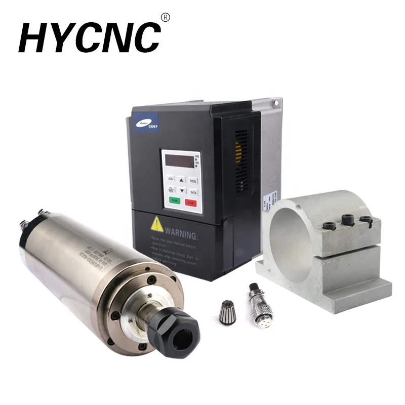 Cnc Router Machine Tool Spindle Motor 2.2kw Water Cooled Lathe Boring Woodworking High Speed Milling Spindle Cnc Er20