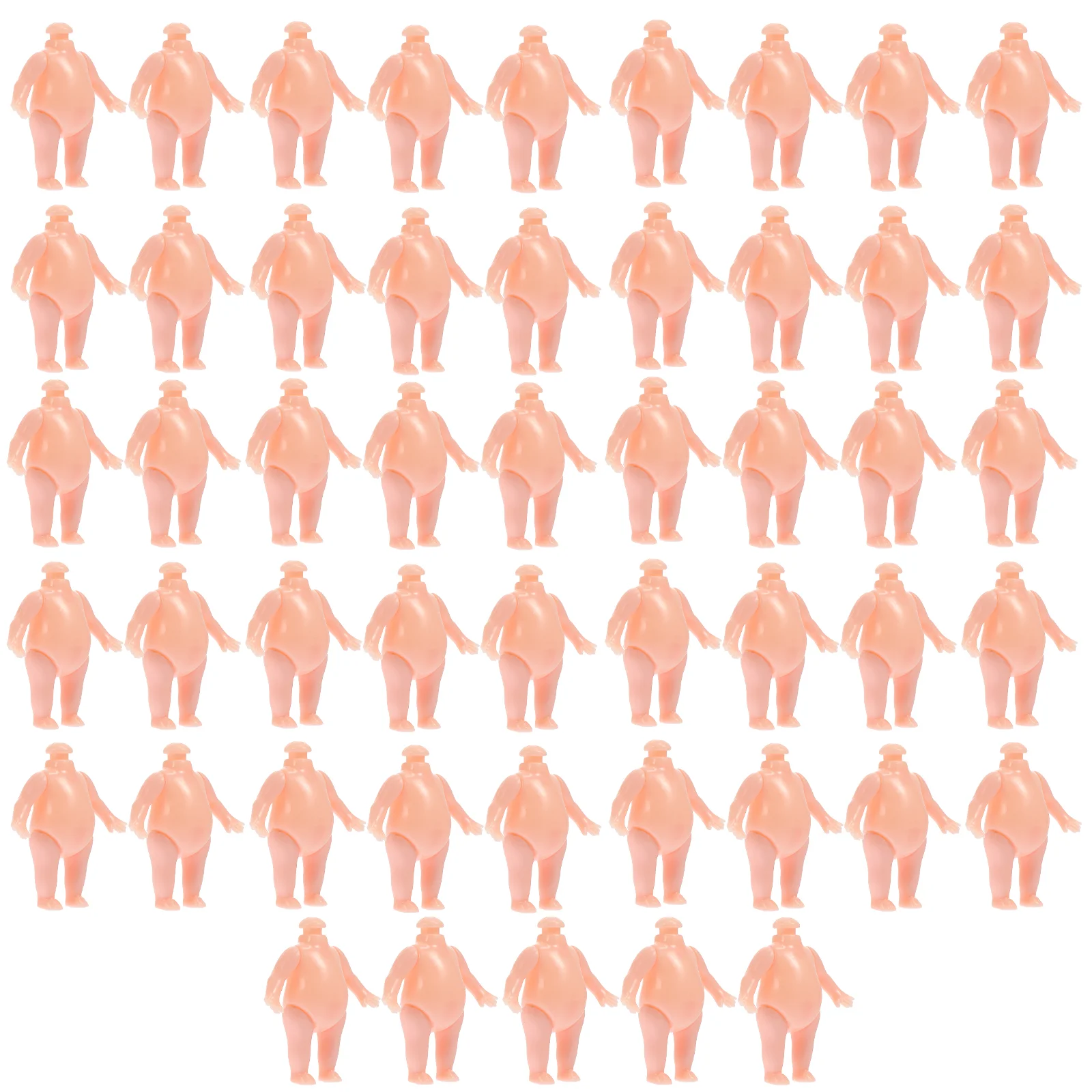 

50 Pcs Flexible Figure Body Girl Toys DIY Accessories Plastic Child Baby Dolls for Girls