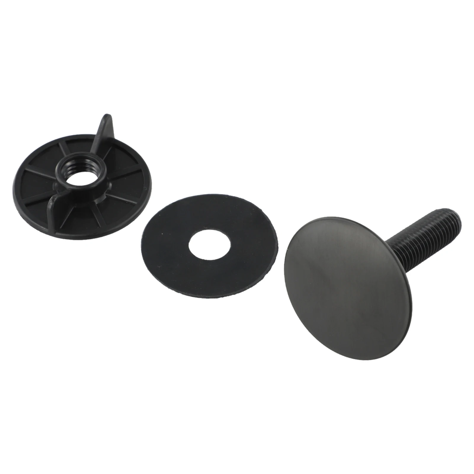 

Tap Hole Cover Black Tap Hole Cover For Kitchen Organization 45 Mm Diameter Cover Nut For Secure Fit Black Tap Hole Cover