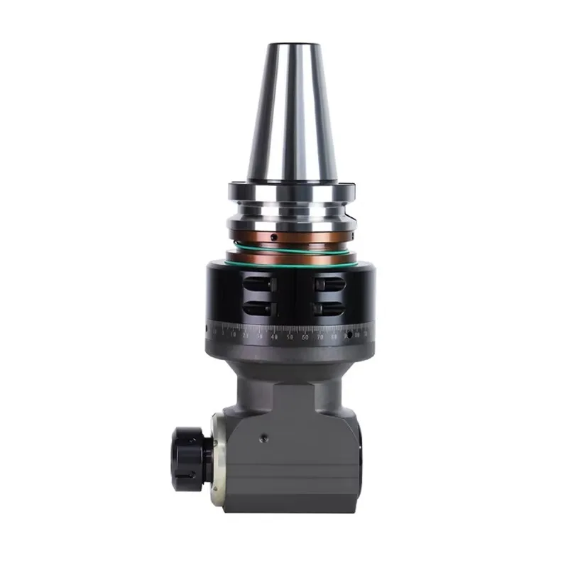 High Precision CNC 90 Degree Milling Angle Head for Bt30/Bt40/Bt50/Cat30/Cat40/Cat50/Sk40/Er32 Milling 65NM Torque 1 Year