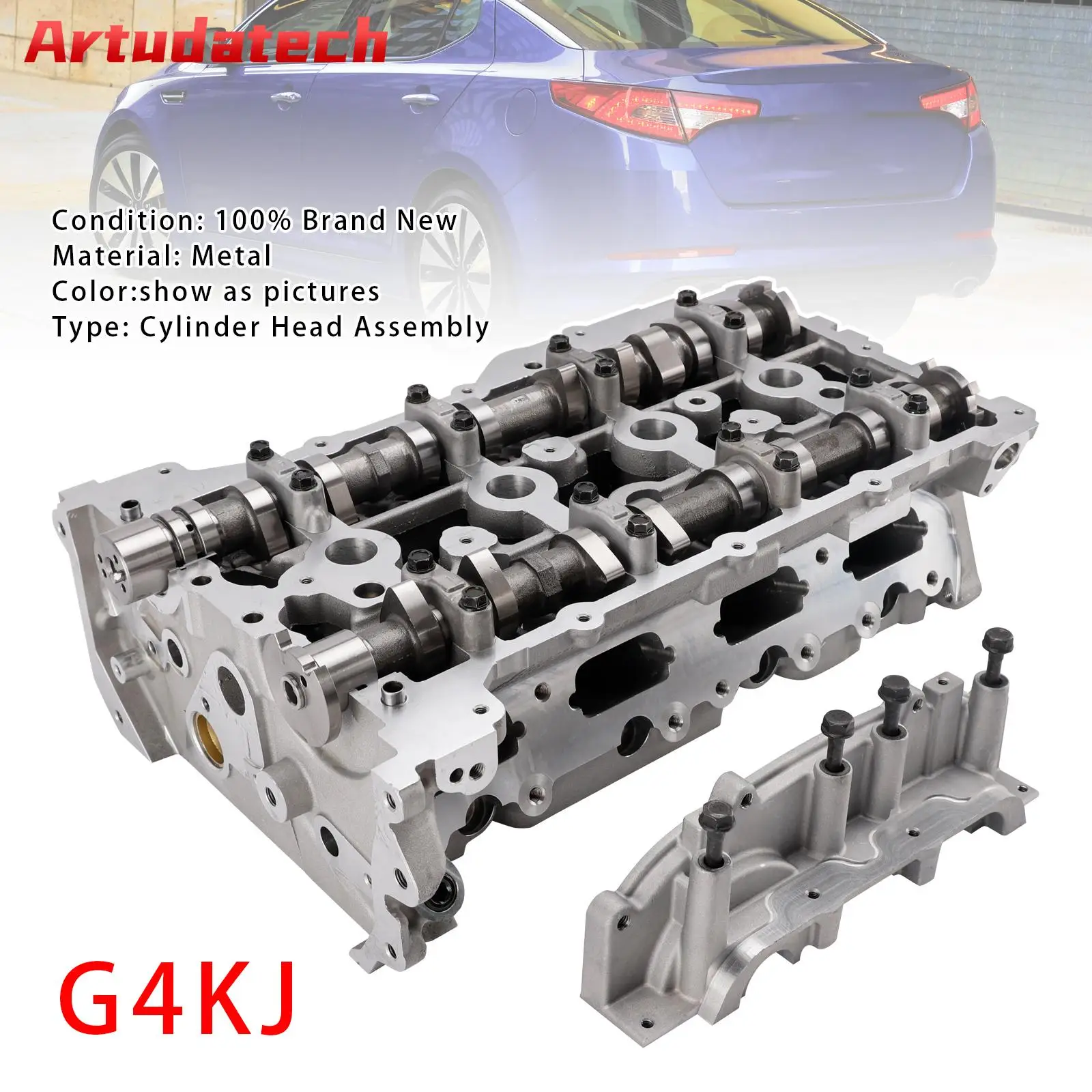 

Artudatech G4KJ Cylinder Head Assembly For Hyundai Kia Cadenza Azera Sonata Santa Fe 2.4L Car Accessories