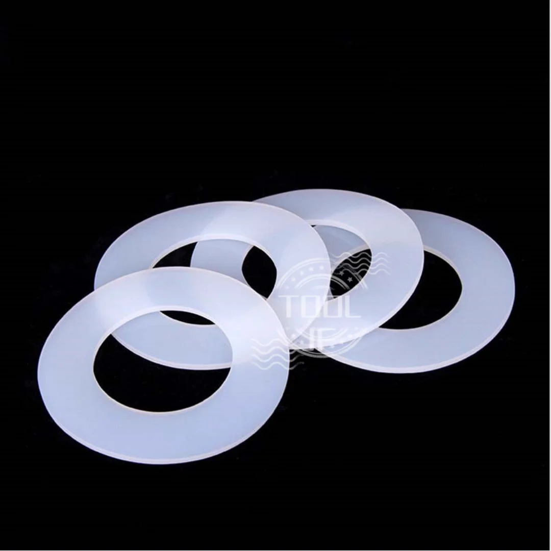 

0.5-3mm Thick Silicone Flat Washer Gaskets O-Rings ID 2-10mm for Pipe Fittings Sealing Flexible Silicone Washers