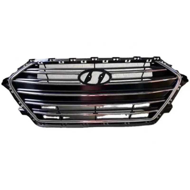 

Black Chrome Premium Quality Mesh Grille for Sedan 2017 2018 Auto Front Bumper Grill 86350-F2100