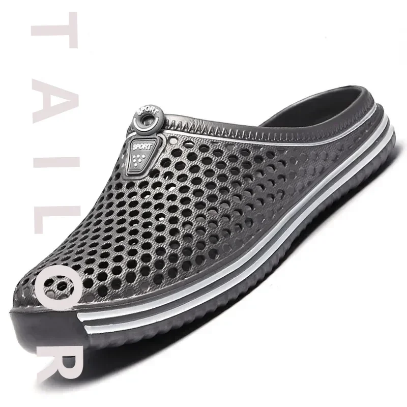 

Удобные мужские сандалии для бассейна, летняя уличная пляжная обувь, мужские садовые сабо без шнуровки, повседневные тапочки для душа, унисекс, Zapatos