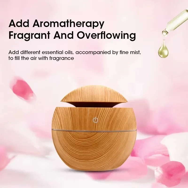 Mini Portable Air Humidifier USB Rechargeable Essential Oil Diffuser Bottle Free Adjustable Quiet for Bedroom Office Car