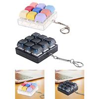 Keyboard Fidget Toy Keyboard Cube Key Button Unique Pocket Sized Adults Gifts Decompression Toy Keyboard Fidget Keychain