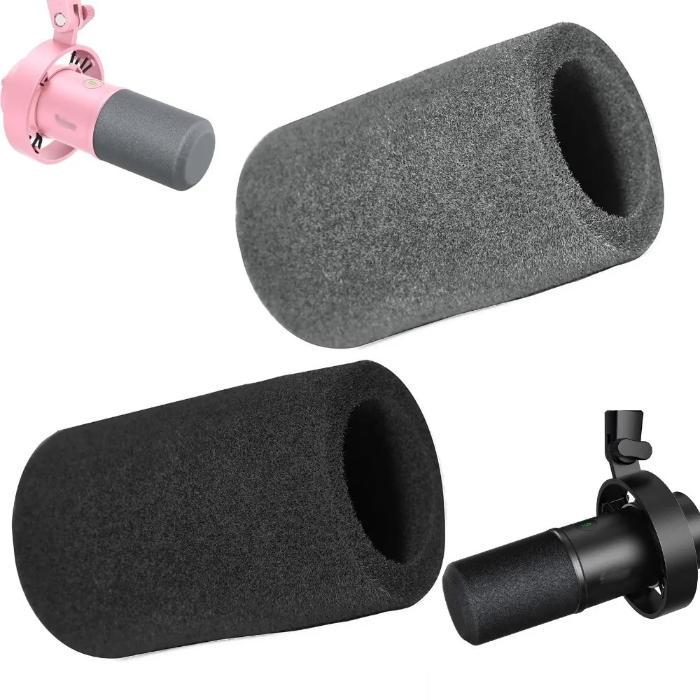 1pcs Replacement Mic Windscreen Cover Flocked Sponge Foam Windproof Pop Filter Cover for FIFINE Amplitank K688