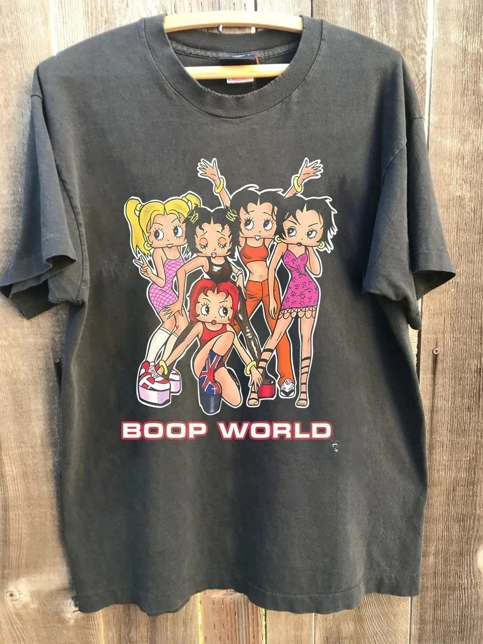 Camiseta Unisex Betty Boop Boop Spice Girls World Parady, camiseta Vintage para hombre y mujer