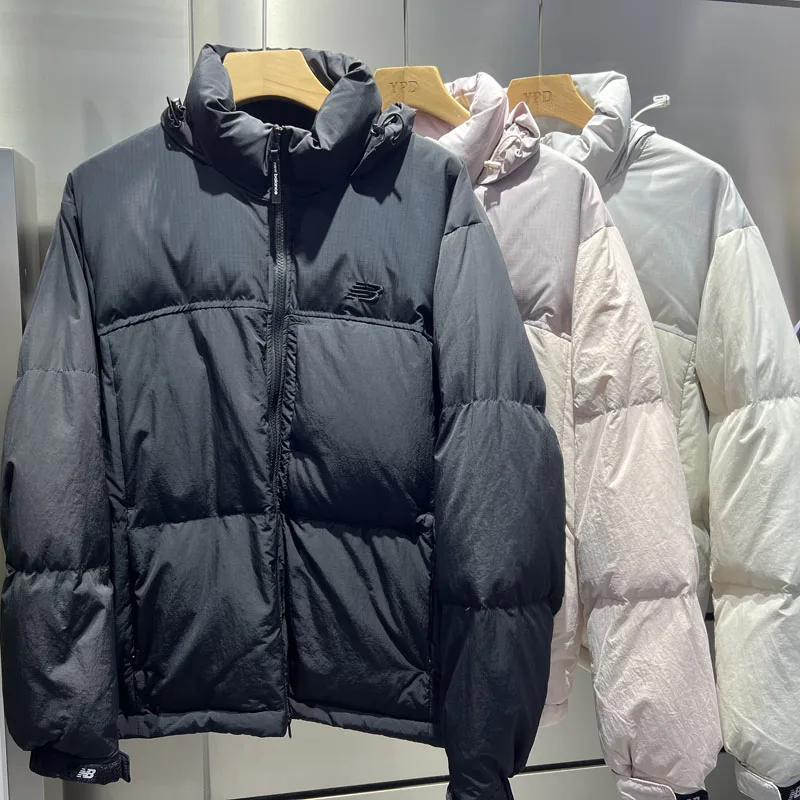 

Men's Winter Short Puffer Jacket Stand Collar Hooded Warm Versatile Loose Fit Casual Style Breathable Soft Comfortable Polyes...