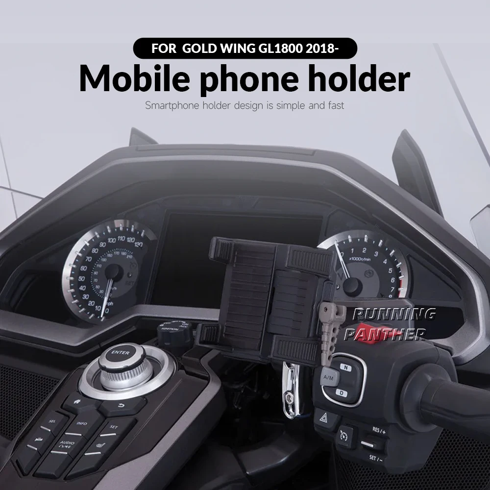 For Holder Gold Wing GL 1800 GL1800 F6B 2018-2021 2022 2023 2024 Motorcycle Mobile Phone Mount Navigation Bracket Holder Support