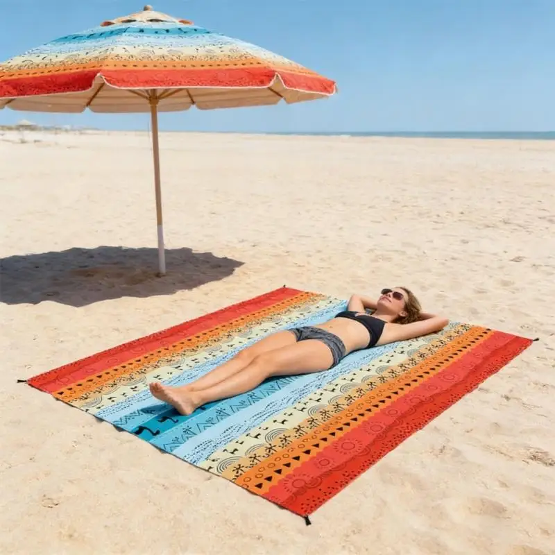 

Легкий складной уличный коврик для кемпинга 210x200 см, водонепроницаемый полиэстеровый пляжный коврик для пляжа, загара и 69HD