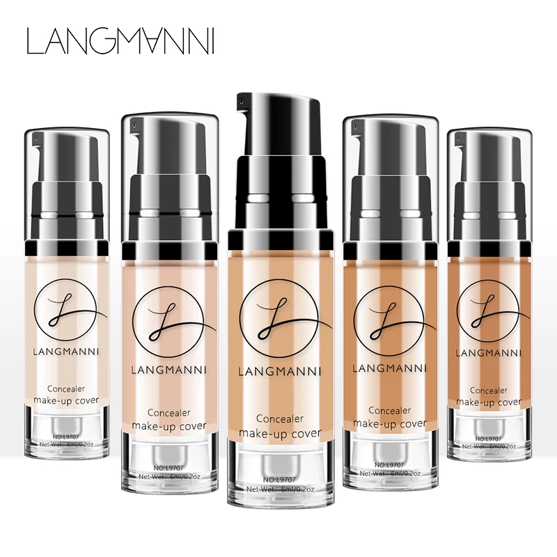 Liquid Foundation Concealer Face Naturally Flawless Matte Oil-Control Waterproof Long Lasting Foundation Face Makeup Cosmetics