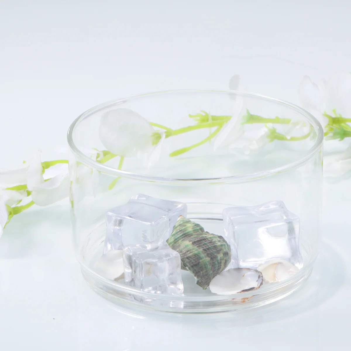 

Термостойкая прозрачная стеклянная чаша, штабелируемая гладкая яркая поверхность для фруктов, овощей, закусок, контейнер для салата
