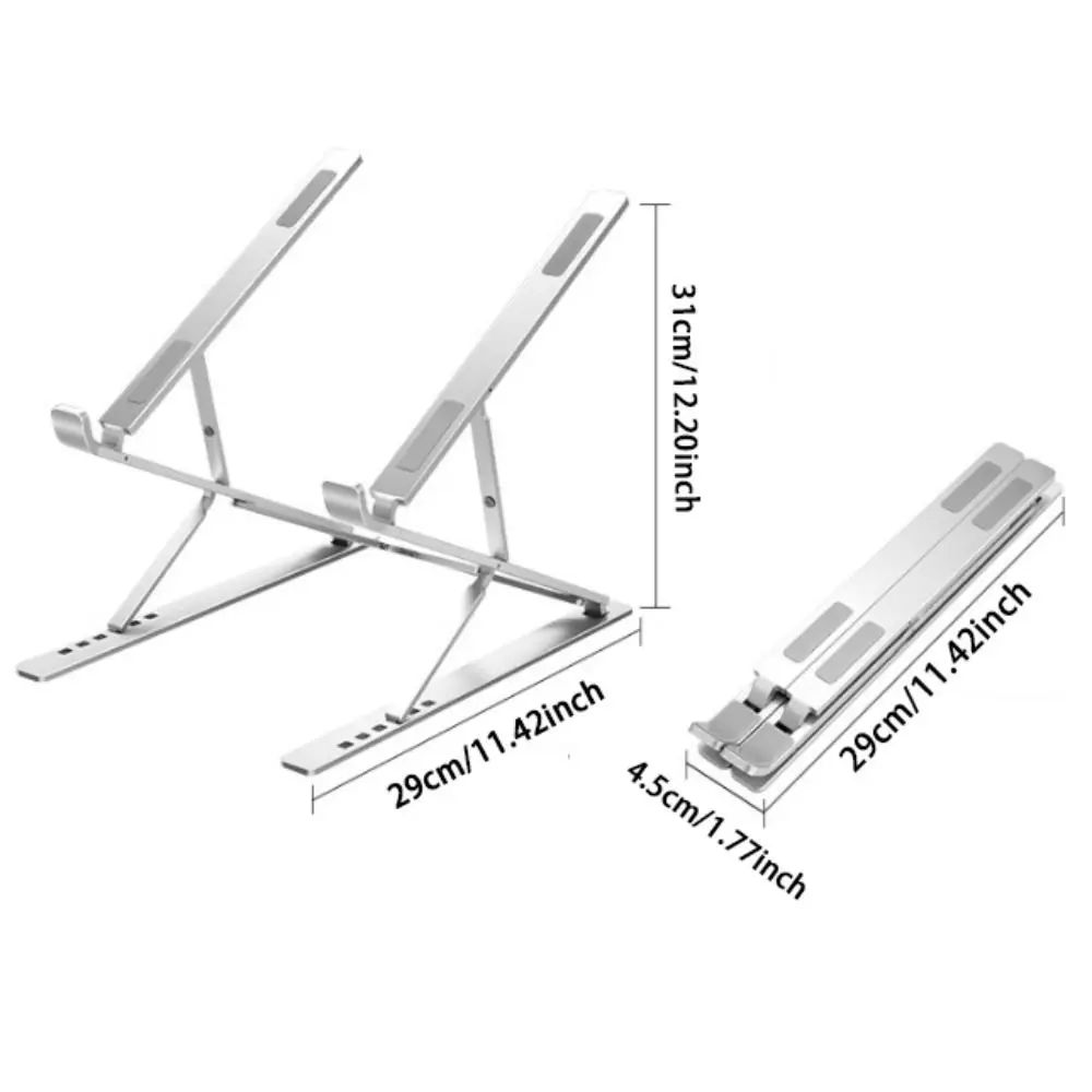 Adjustable Laptop Stand Foldable Ventilation Portable Tablet Stand Double Layer Notebook Support Holder Home Office