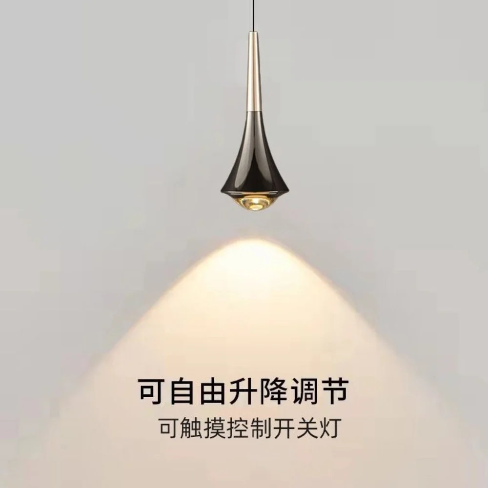 

Modern Minimalist Adjustable Creative Bedside Small Pendant Light For Master Bedroom And Dining Room