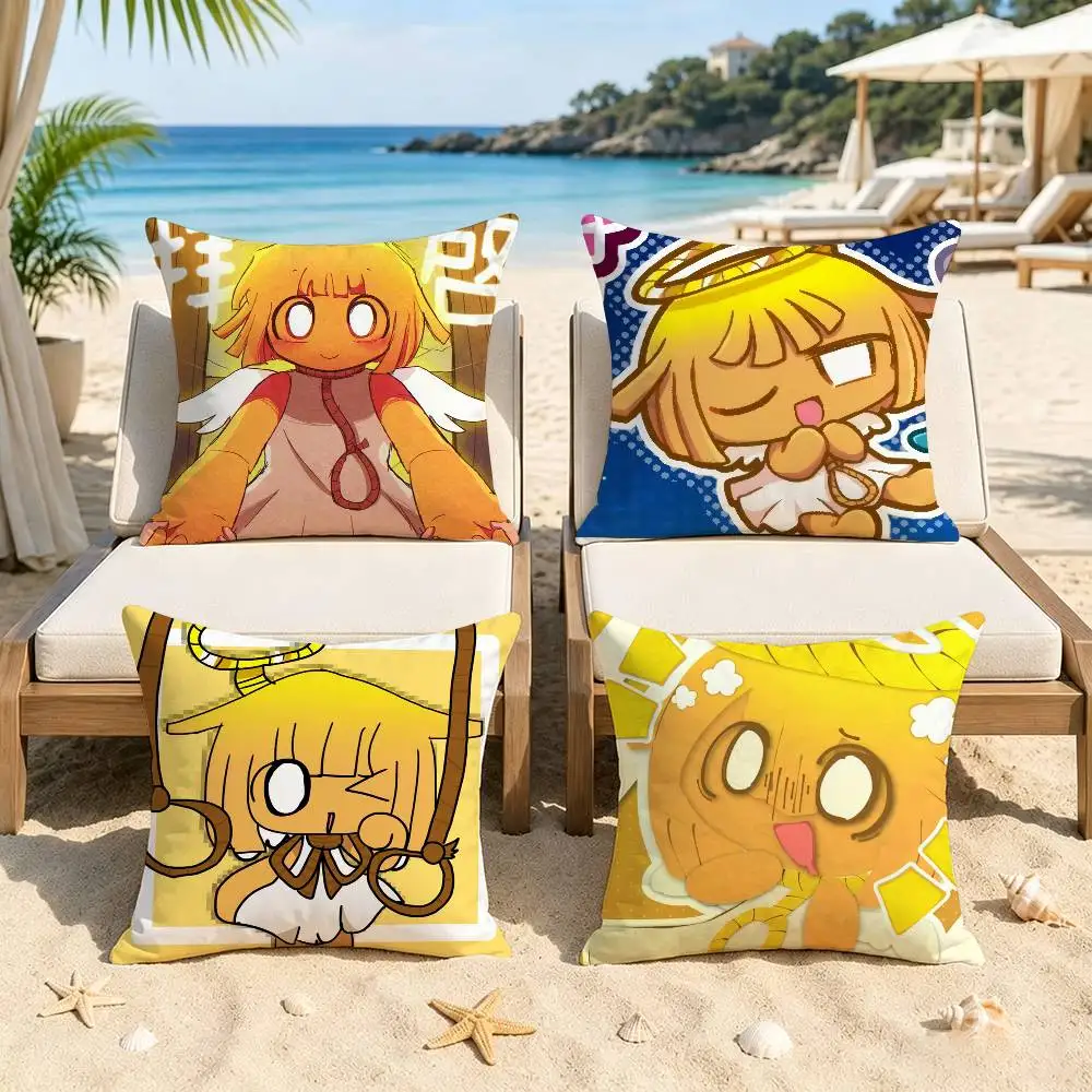 Artist Cute P-Pepoyo Tsuriel    Cushion Cover Inches Farmhouse Decor Home Throw Pillow Covers for Couch Decorations